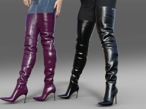 Stylish High Boots by AROLLO 3D 模型