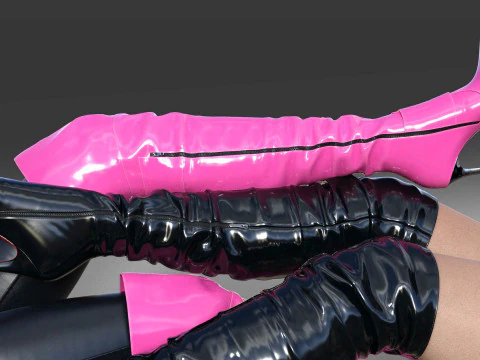 ПОЛЕТТОГСМ Высокие сапоги 3D Модель