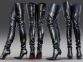 Thigh-high Santa Cruz Boots Modèle 3D