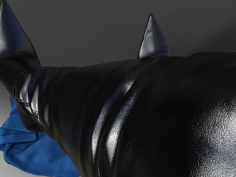 Thigh-high Santa Cruz Boots 3D Модель