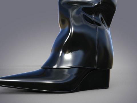 Beautiful Womens Boots 3 Pairs Modelo 3D