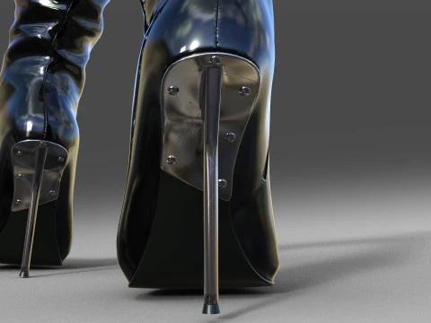 GIANMARCO LORENZI Womens Boots 2 pairs 3D Model