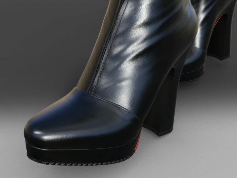 Stylish CYBER Boots 3D Model