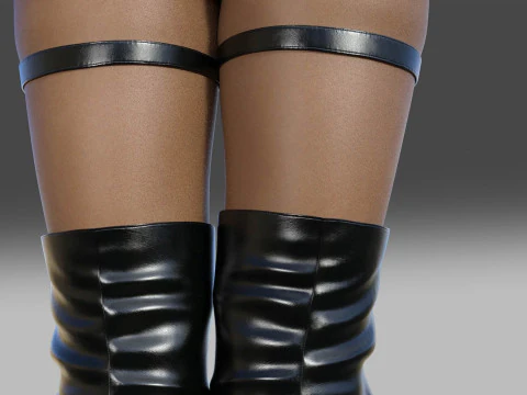 Stylish CYBER Boots 3D Model