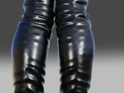 Stylish CYBER Boots 3D Model