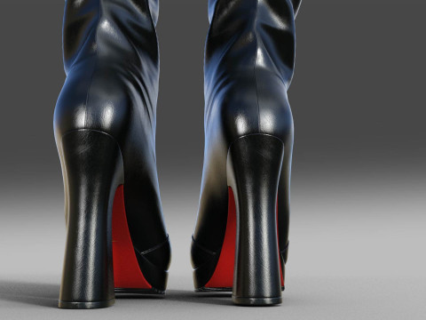 Stylish CYBER Boots 3D Model