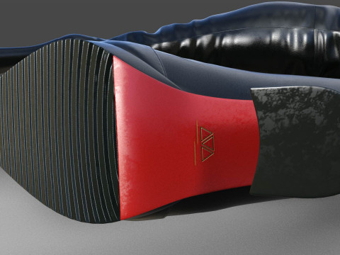 Stylish CYBER Boots 3D Model