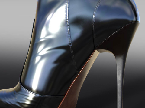 2GIANMARCO LORENZI Womens Boots 2 pairs Modelo 3D