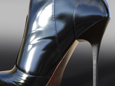 2GIANMARCO LORENZI Womens Boots 2 pairs 3D Model