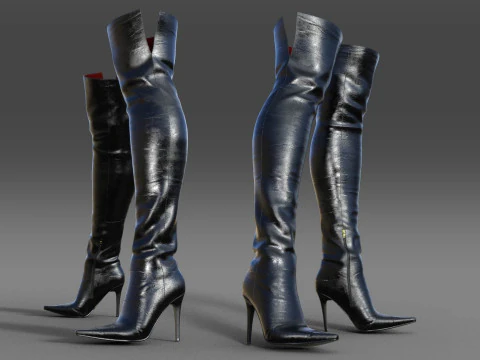 BOOTS Botas botas cris Modelo 3D