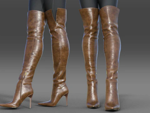 BOOTS Botas botas cris Modelo 3D