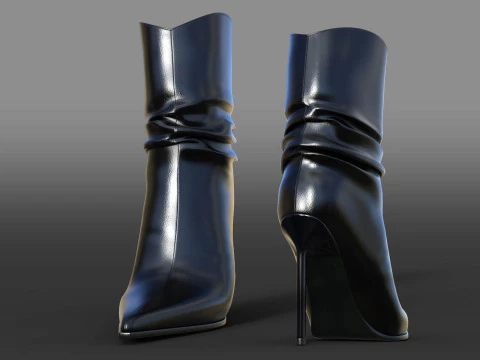 ANKLE BOOTS TWO PAIRS 3D Model