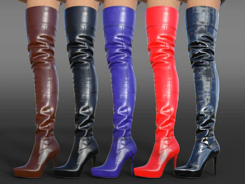 LIVITICUS BOOTS TWO PAIRS 3D Model