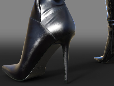LIVITICUS BOOTS TWO PAIRS 3D Model