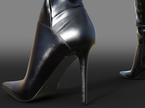 LIVITICUS BOOTS TWO PAIRS 3D Model