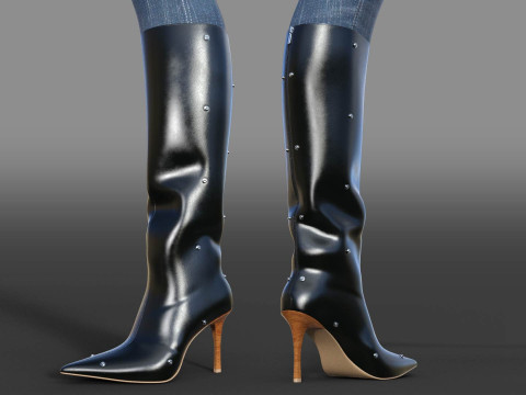Stylish Womens Boots 3D 모델