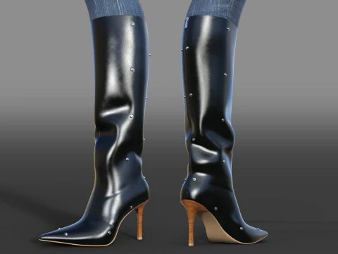 Stylish Womens Boots 3D Model