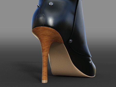 Stylish Womens Boots 3D 모델