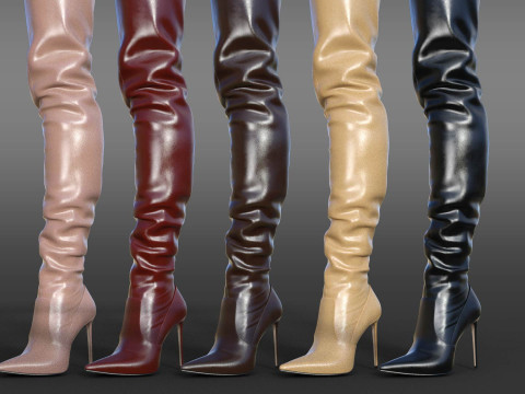 LeSILLA High Boots 3D-Modell