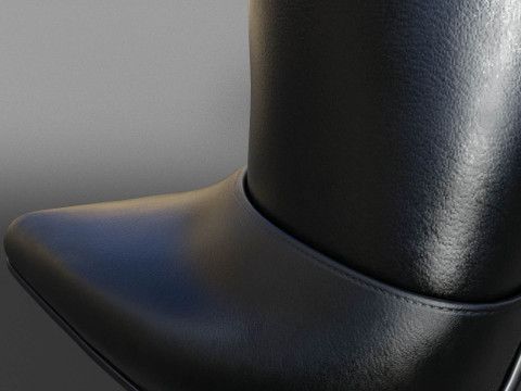 Sexy high-heeled stiletto boots two pairs 3D Модель