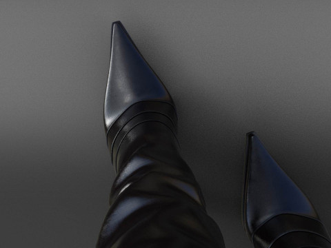 Country style boots Modelo 3D