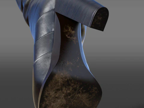 Country style boots 3D Model