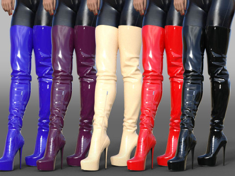Sexy Thigh-High Boots 2 Modelo 3D