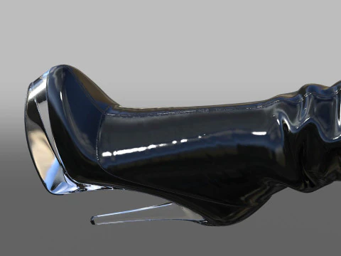 Sexy Thigh-High Boots 2 3D Model