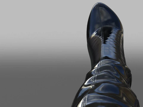 Sexy Thigh-High Boots 2 3D Model