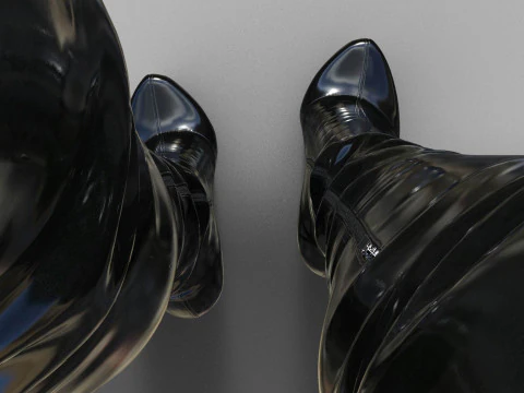 Sexy Thigh-High Boots 2 3D Model
