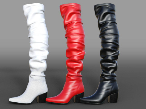 Collection of Womens Boots Model 3D