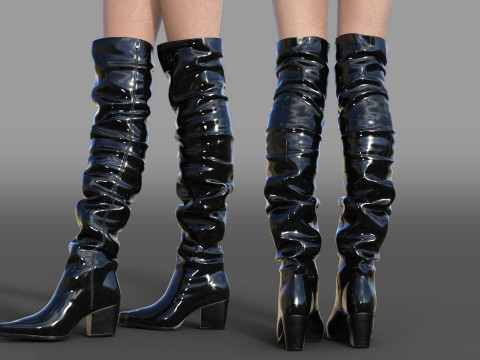 Collection of Womens Boots Model 3D
