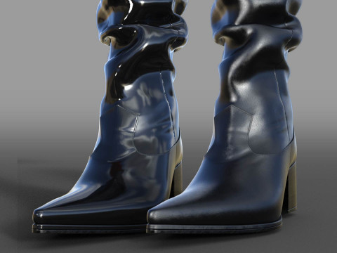 Collection of Womens Boots Model 3D