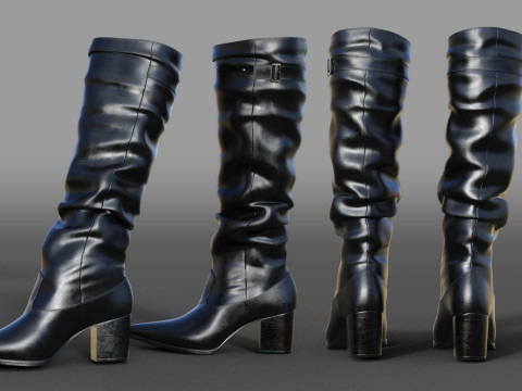 Collection of Womens Boots Model 3D