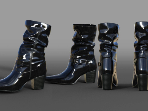 Collection of Womens Boots Model 3D