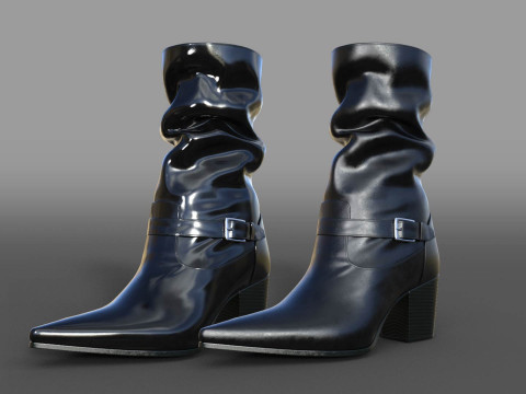 Collection of Womens Boots Model 3D
