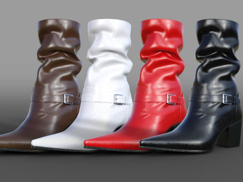 Collection of Womens Boots Model 3D