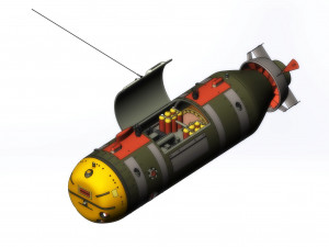 The of the American multi-purpose underwater autonomous drone Snakehead 3D-Modell