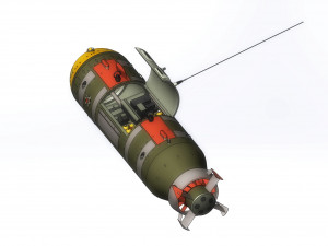 The of the American multi-purpose underwater autonomous drone Snakehead 3D-Modell