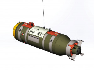 The of the American multi-purpose underwater autonomous drone Snakehead 3D-Modell