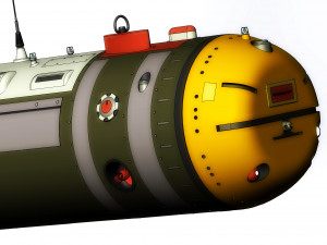 The of the American multi-purpose underwater autonomous drone Snakehead 3D-Modell