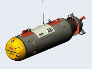 The of the American multi-purpose underwater autonomous drone Snakehead 3D-Modell