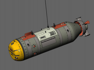 The of the American multi-purpose underwater autonomous drone Snakehead 3D-Modell