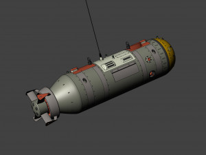 The of the American multi-purpose underwater autonomous drone Snakehead 3D-Modell