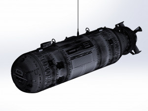 The of the American multi-purpose underwater autonomous drone Snakehead 3D-Modell