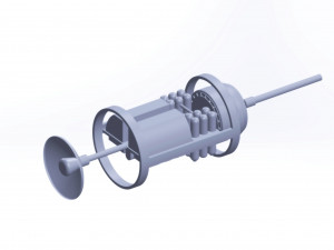 The of the American multi-purpose underwater autonomous drone Snakehead 3D-Modell