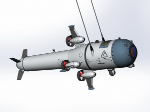 The concept of an underwater drone to explore the worlds oceans 3D-Modell