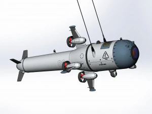 The concept of an underwater drone to explore the worlds oceans 3D Model