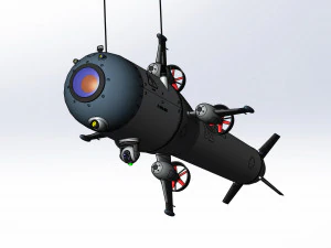 The concept of an underwater drone to explore the worlds oceans 3D Model