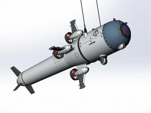 The concept of an underwater drone to explore the worlds oceans 3D Model